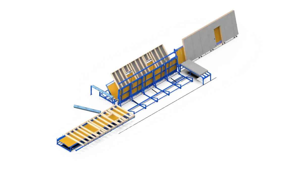 Randek BS20 four-table solution, isometric view