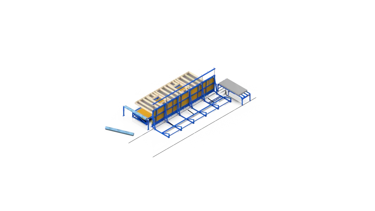 Randek BS20 two-table solution, isometric view