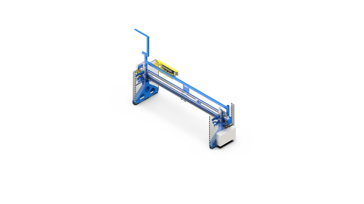 Randek Bridge RB1, a manually moved nailing bridge, isometric view