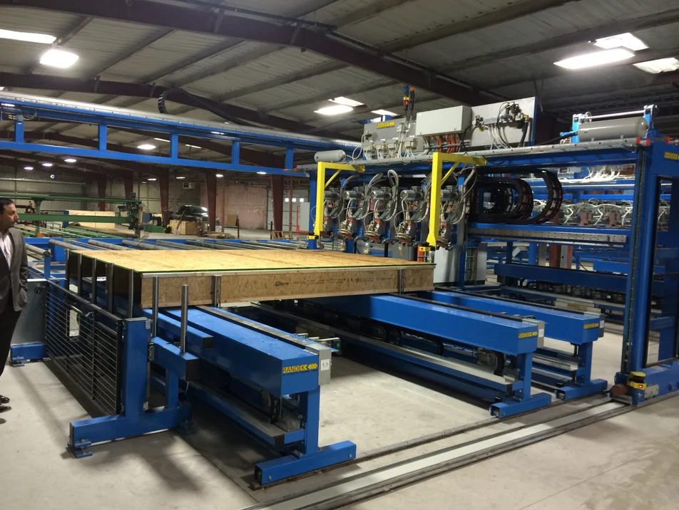An AutoFloor System building floor elements