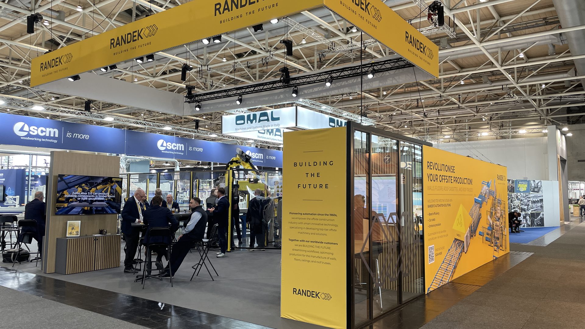 The Randek stand at LIGNA 2025 in Hannover