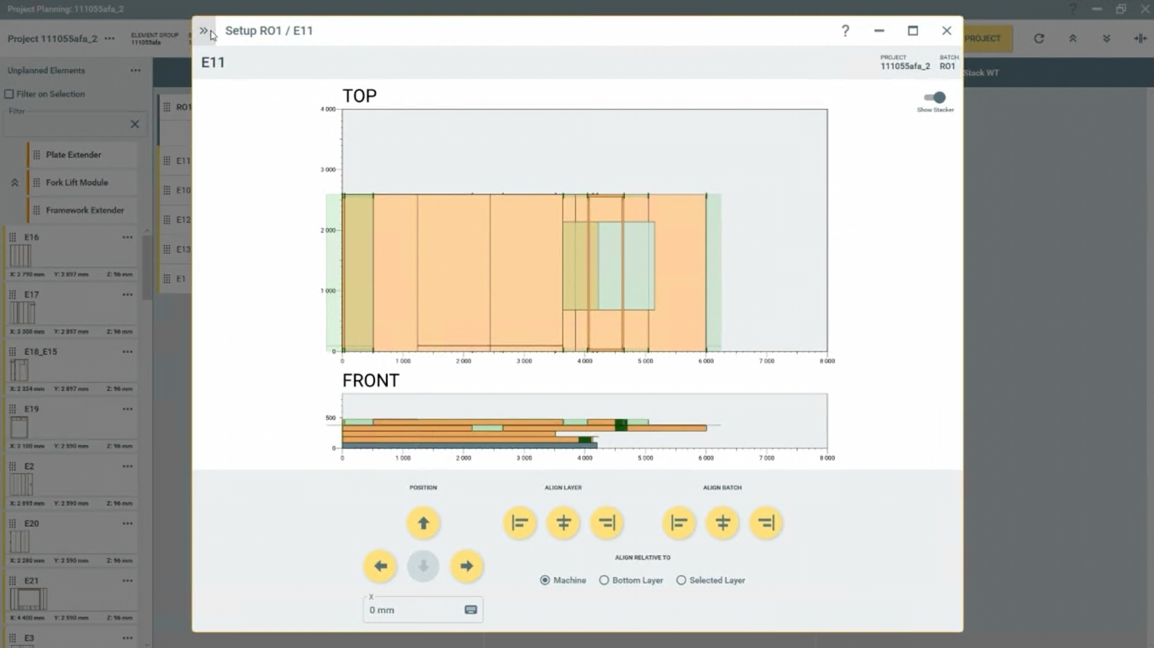 Randek Planner production planning interface