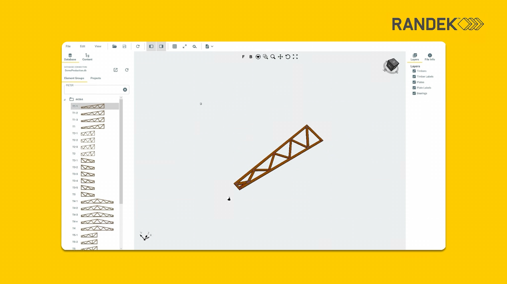 Randek Viewer 3D element inspection