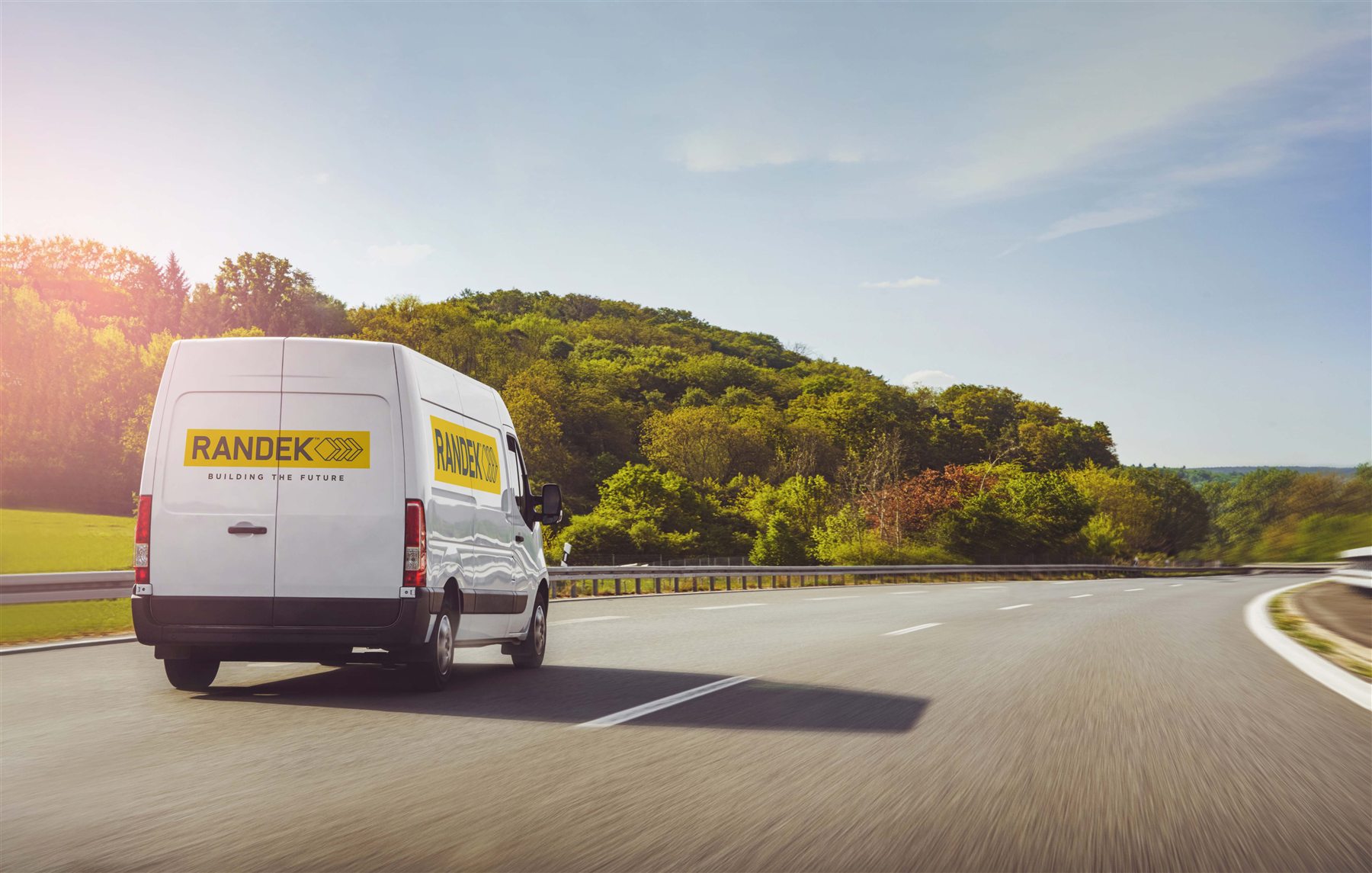 A Randek service van on the road: planned service, carried out by our own technicians