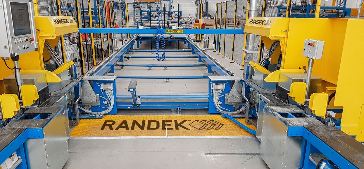 A Randek production line seen head-on